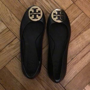 Tory Burch Black Flats